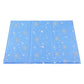 PaWz Dog Cooling Mat 90x60cm Self Gel Pad Breathable Crate Comfort for Home Blue