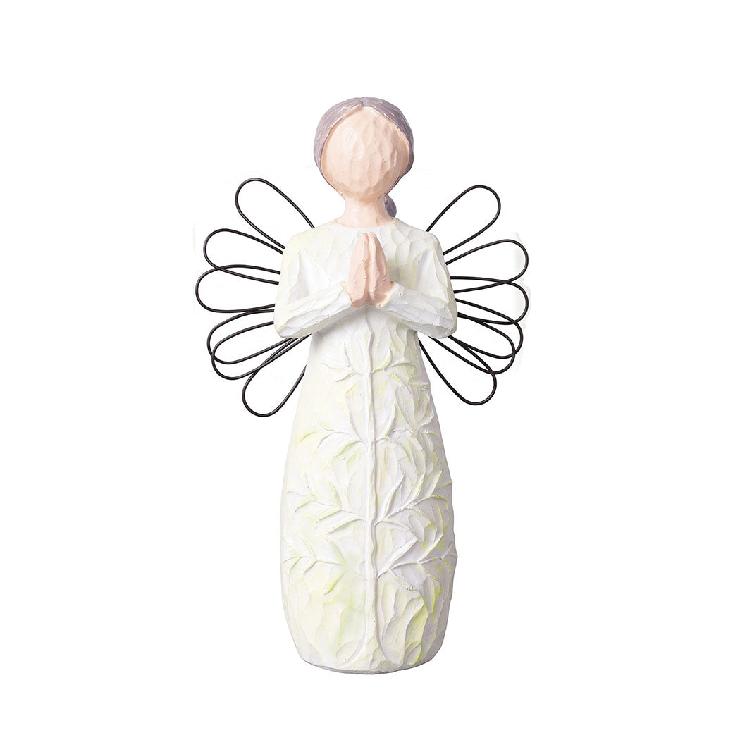 Levede Resin Thank You Gift Figurines Willow Texture Friendship Gift White