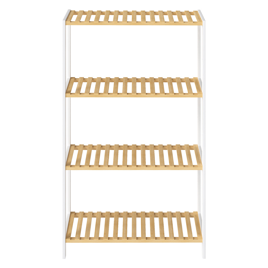 Levede Bamboo Storage Rack 4 Tier Shelf Shoe Organiser