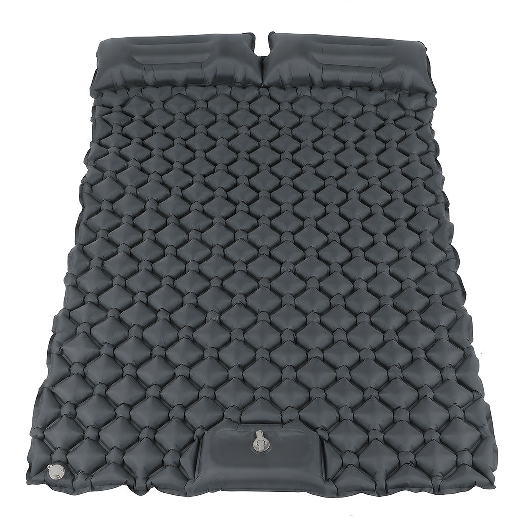 DreamZ Camping Mattress Sleeping Pad Inflation 40D Nylon TPU Camping Grey