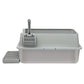 Pawz Stainless Steel Large Semi-Enclosed Cat Litter Box