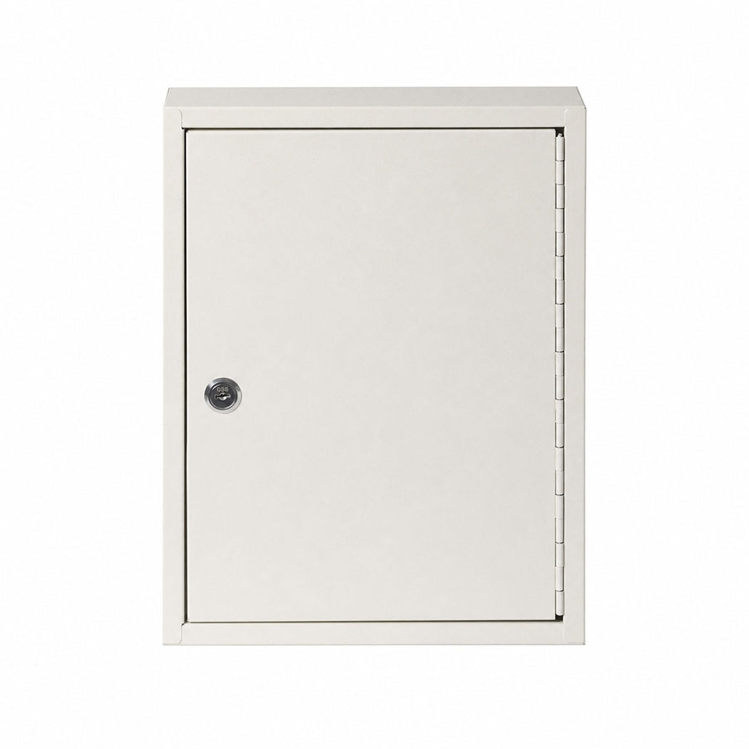 Levede Key Safe Cabinet 42-Key Wall Mount Steel Lock Box White