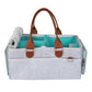 Bo Peep Baby Nappy Caddy Organiser Waterproof Liner With Shoulder Strap Grey