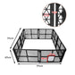 PaWz Pet Playpen Folding Dog Plastic L Large