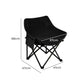 Levede Folding Camping Moon Chair Lightweight Black