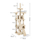 PaWz Cat Tree Scratching Post Scratcher Beige