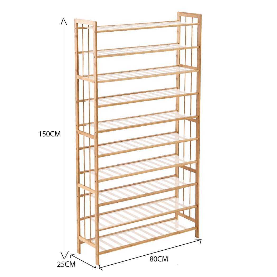 Levede Bamboo Shoe Rack Storage Wooden