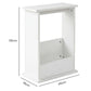 Levede Narrow End Table Modern Office Side Table Magazine Rack Bedside Storage