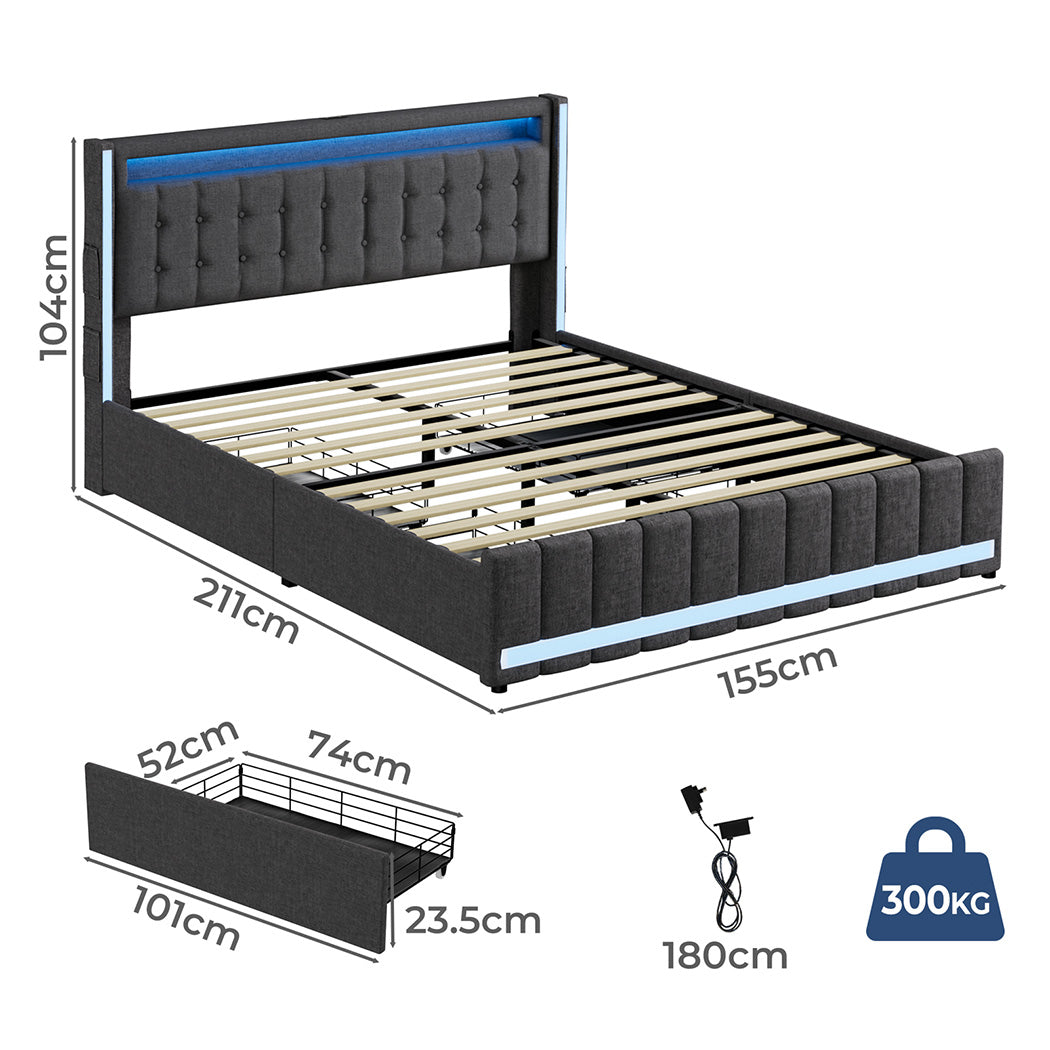 Levede Queen Bed Frame