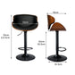 Levede 1x Bar Stools Gas Lift Kitchen Black