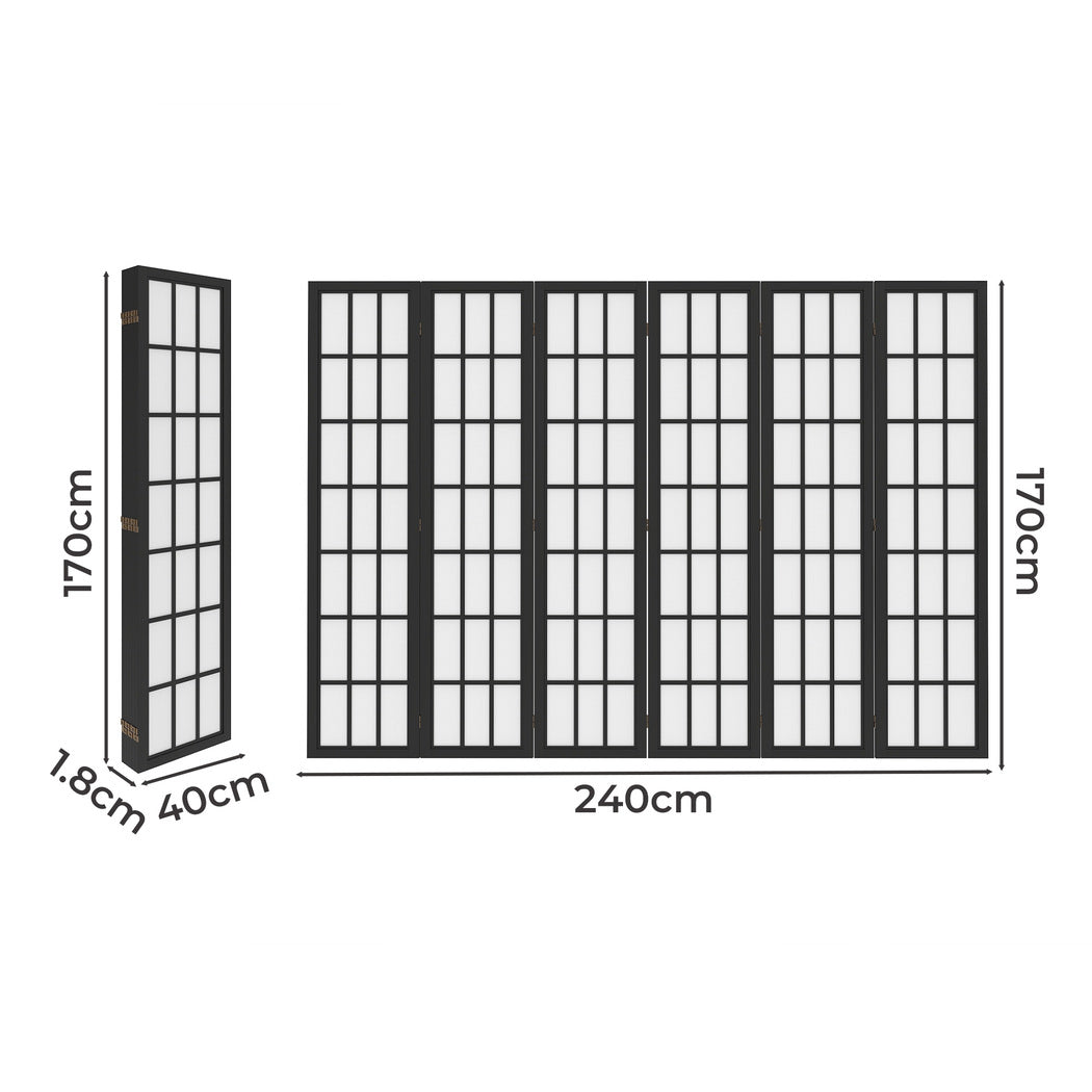 Levede 6 Panel Room Divider 170cm Freestanding Screen
