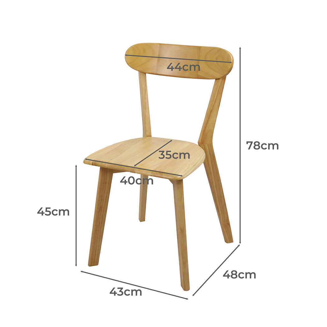 Levede 8x Dining Chairs Wooden Kitchen Chair