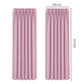 Marlow Blackout Curtains Pink 2 Panels Thermal Insulated Pom Pom 132cm x 213cm