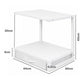 Levede 2 Tier Printer Stand Storage Shelf Desk Organiser Rack Drawer Office