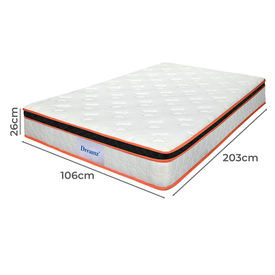Dreamz 7 Zone Pocket Spring Mattress 26cm King Single