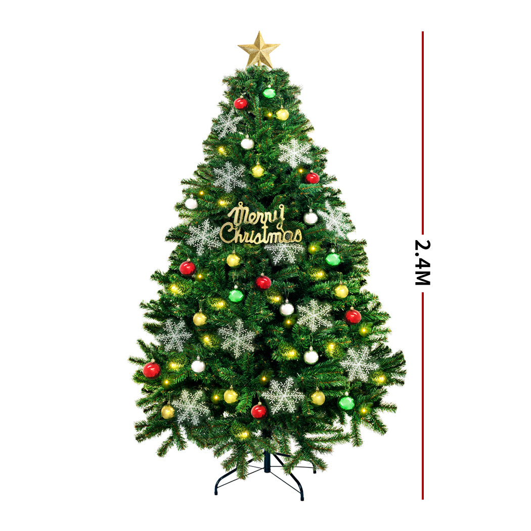SANTACO Christmas Tree 2.4M 8Ft Xmas 2.4 Meter