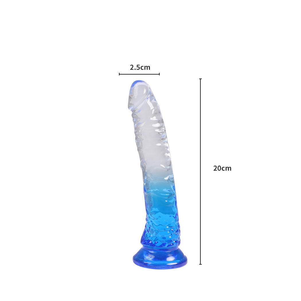 Urway Dildo Dong Realistic Penis Cock Blue 20cm