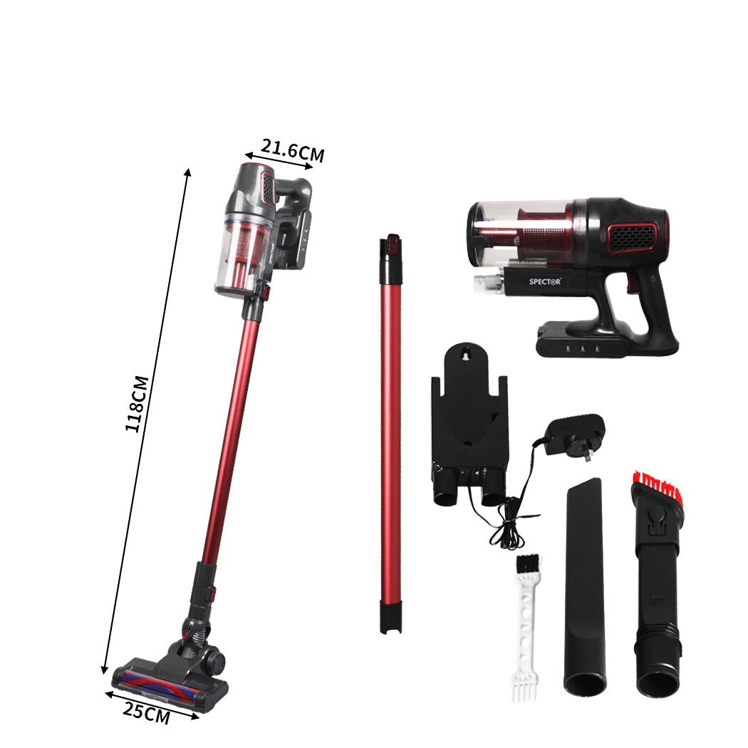 Spector Handheld Vacuum Cleaner Cordless Red