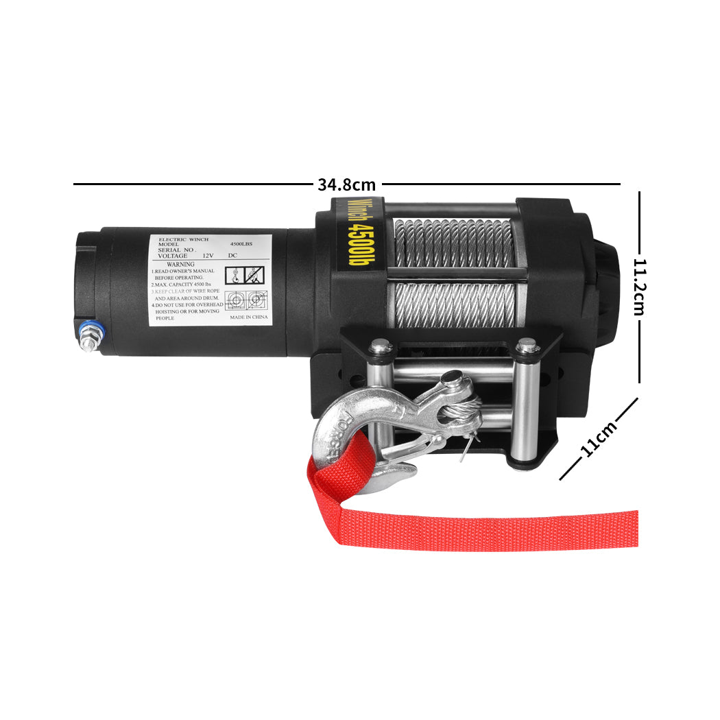 Electric Winch 4500LBS/2041KG 12V Wireless