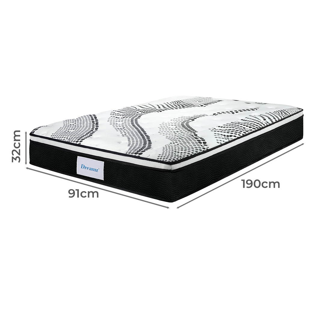 Dreamz 7 Zone Pocket Spring Mattress Medium Firm Single