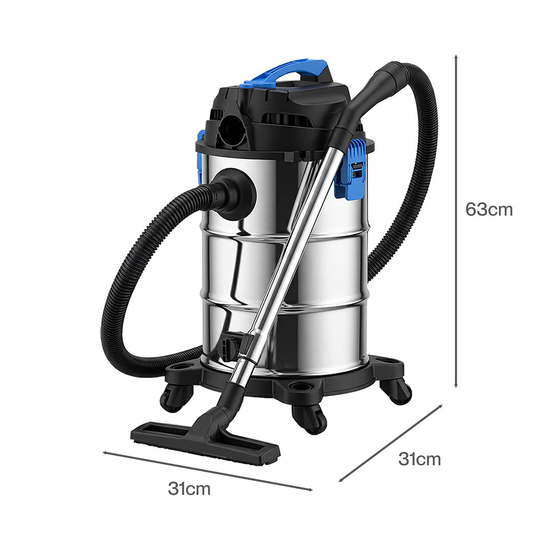 Spector 30L Wet Dry Vacuum Cleaner Blower Car Home Carpet Cleaning Portable