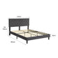 Levede Bed Frame Double Size Mattress Grey