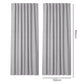 Marlow Blackout Curtains 2 Panels Thermal Linen Look Blockout Drapes Grey