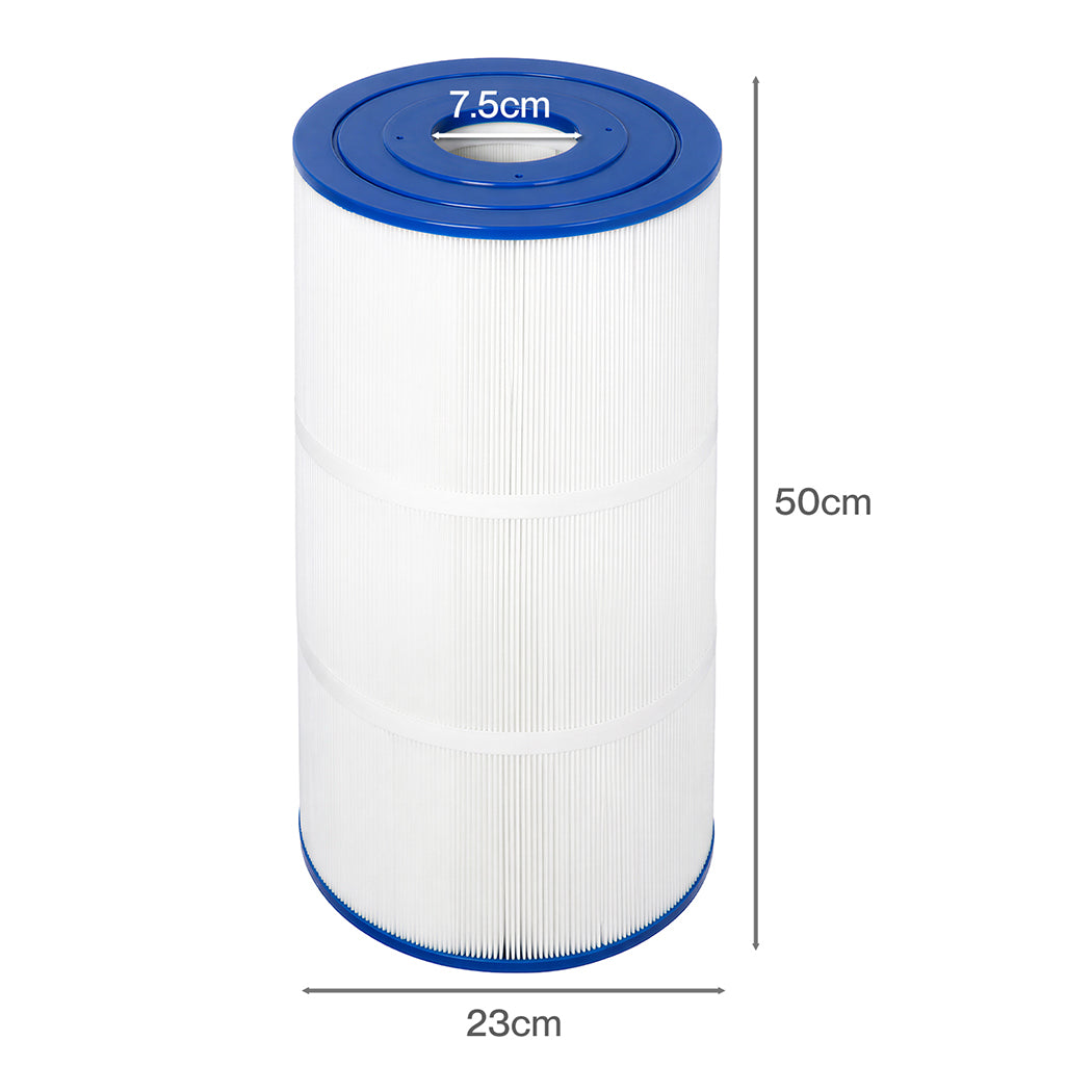Cleanflo Pool Filter Cartridge Replacement for ZX250 Pool Pump Filter 23x50cm