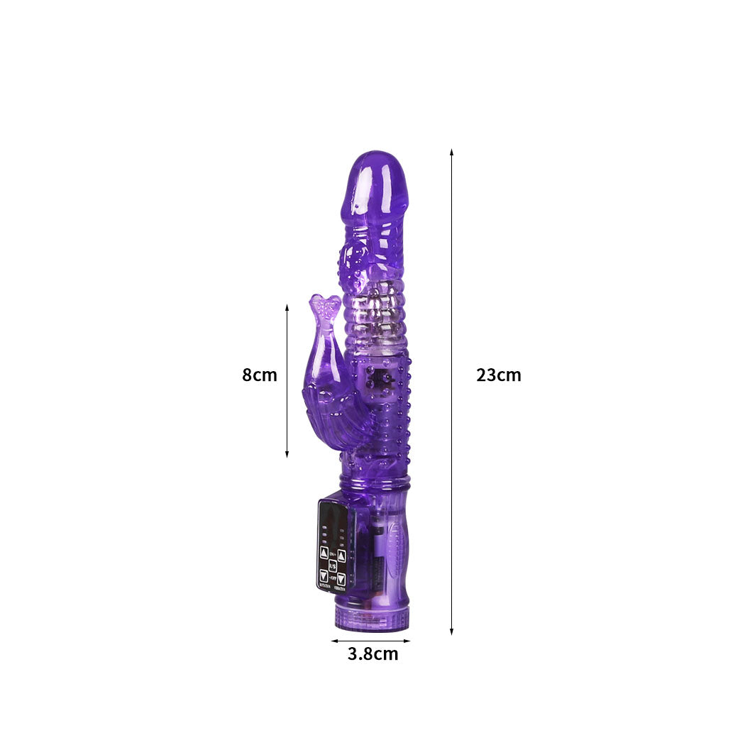 Urway Rabbit Vibrator Multi Speed Rotating Purple
