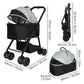 Pawz Pet Stroller 3 in1Dog Cat Pram Foldable Carrier