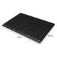 Marlow Front Door Mat 90x60cm TPE Raised Wave Drainage for Entrance Black