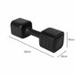 Centra Dumbbell Set Adjustable Dumbbells With TPU Grip For Home Gym Black 2pc