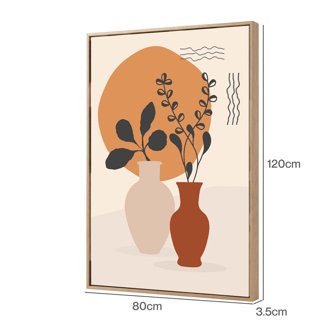 Yezi Wall Art Canvas Modern Abstract 80×120cm Framed Artwork Home Office Decor