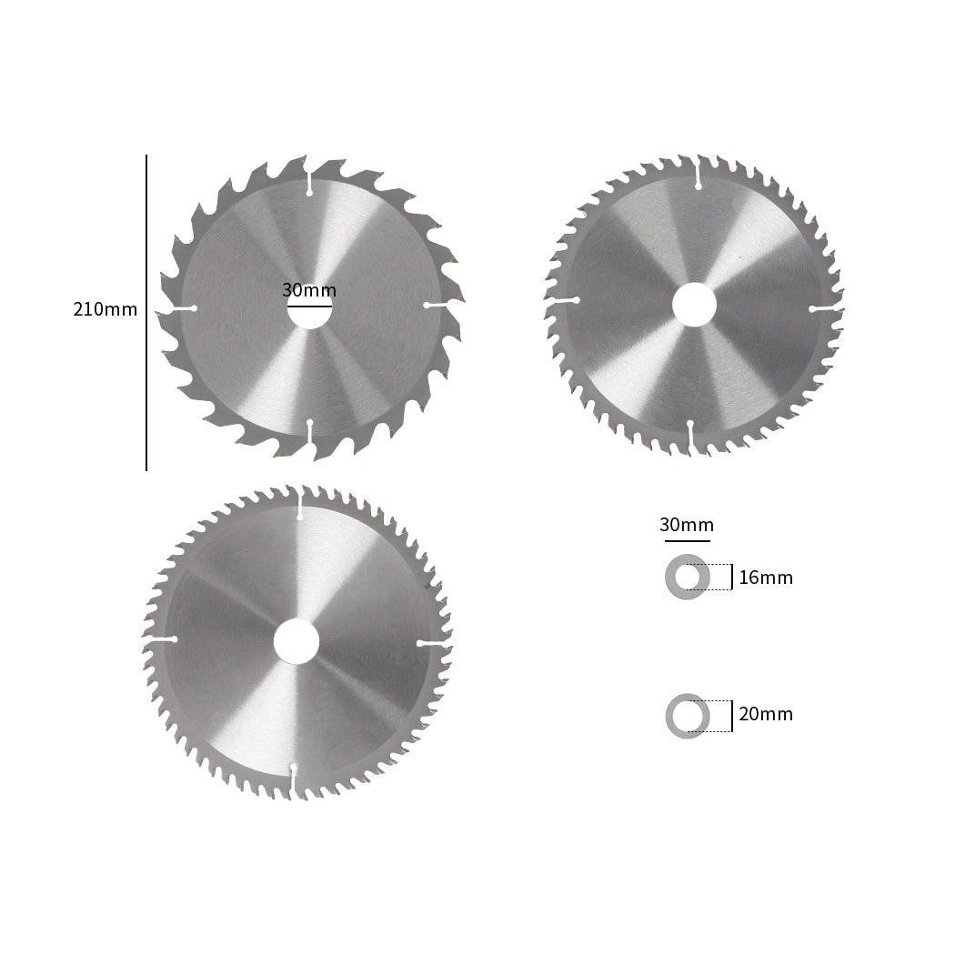 Traderight 3Pcs Circular Saw Blades