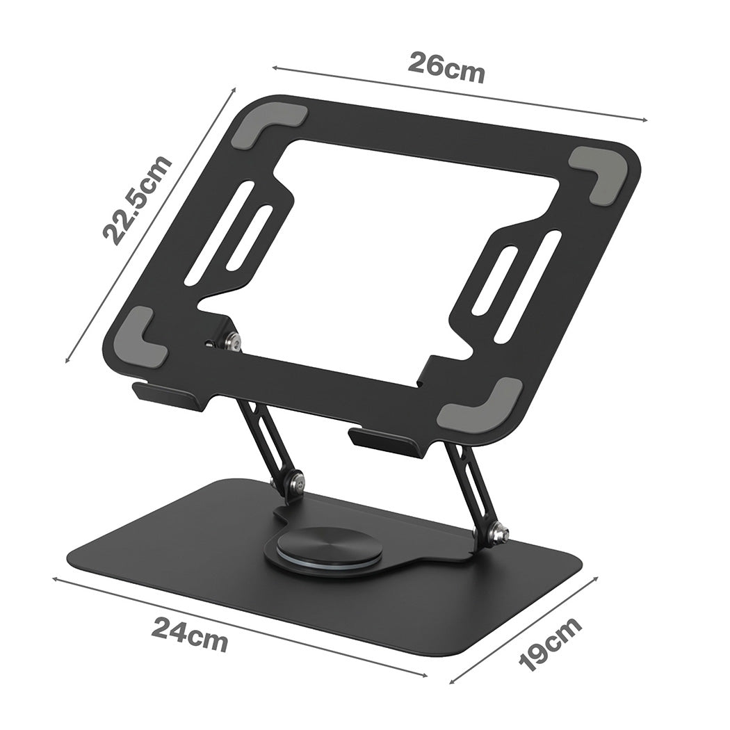 Levede Portable Laptop Stand 360 Rotating Bracket Foldable Laptop Desk Holder
