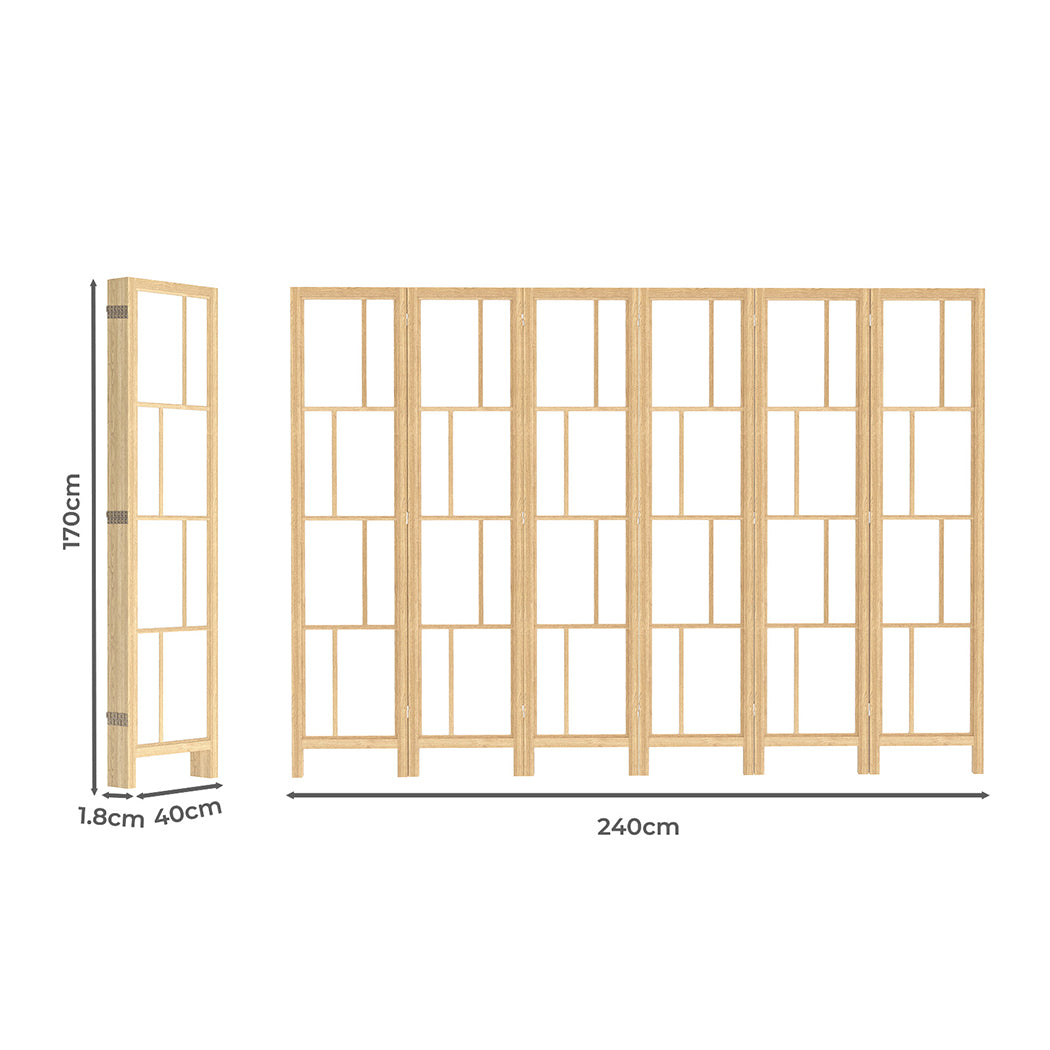 Levede 6 Panel Room Divider 170cm Freestanding Screen