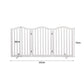 PaWz Wooden Pet Gate Dog Fence Safety White