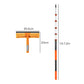 Traderight 7.2M Telescopic Window Cleaner 2-In-1 180°Rotating Squeegee Orange