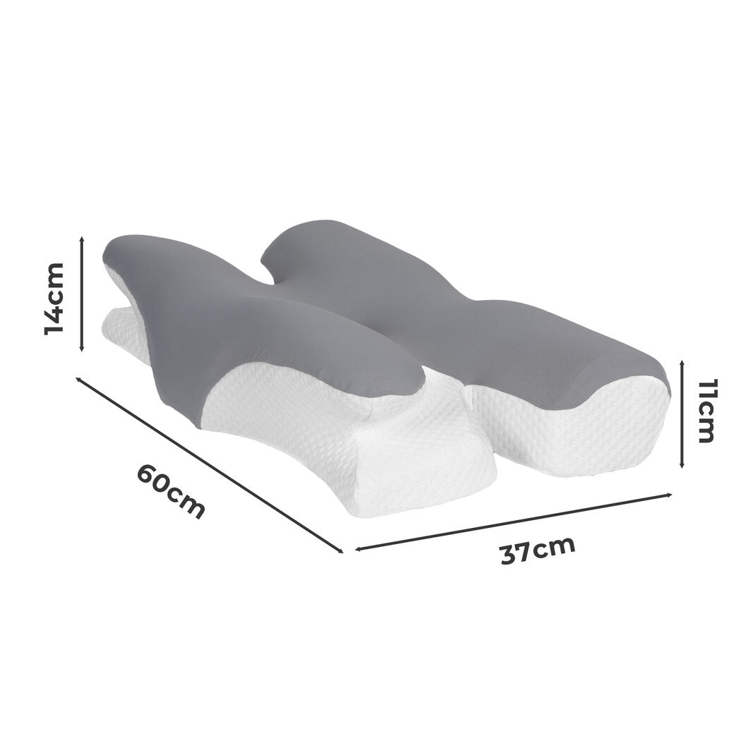 Dreamz Ergonomic Memory Foam Cervical Pillow Neck Shoulder Pain Relief Washable