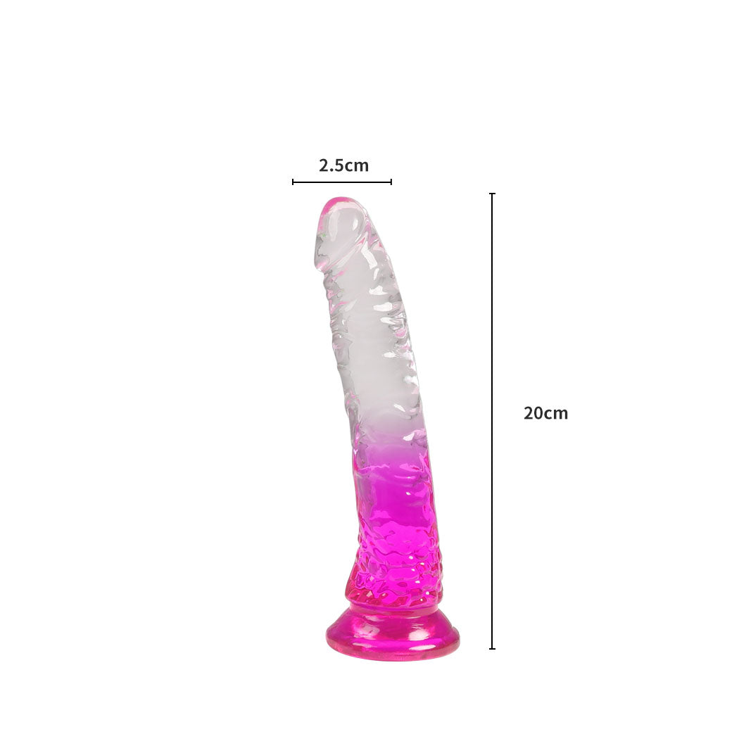 Urway Dildo Dong Realistic Penis Cock Purple 20cm