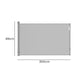 BoPeep Retractable Baby Safety Gates 300cm Grey 300 cm