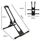 Monvelo Bike Stand Floor Storage Rack Foldable Carbon Steel for 16-29 Inch Black