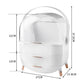 Makeup Organizer Case Drawer Portable White