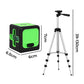 Traderight Green Laser Level with Tripod 25m IP54 Kit
