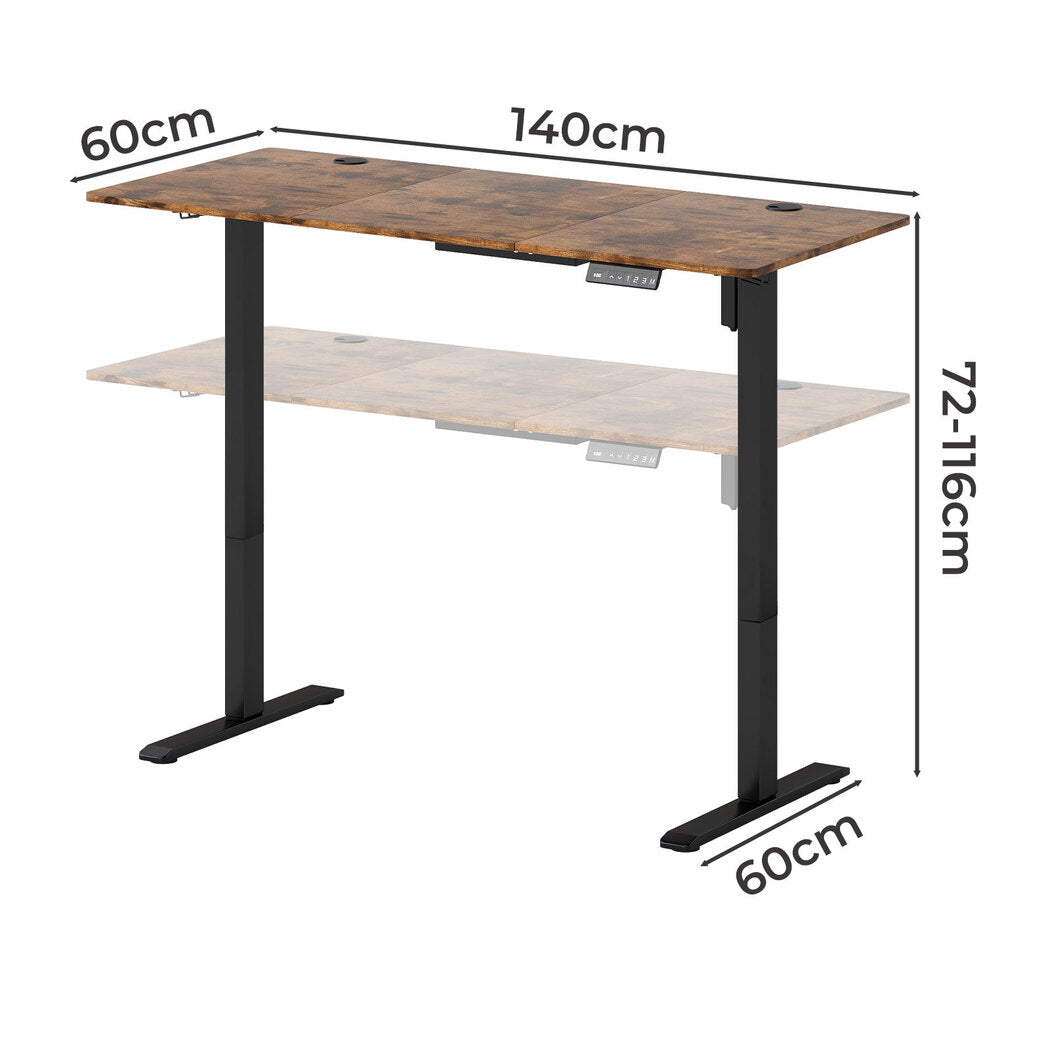 Levede Electric Standing Desk Height Adjustable 140cm
