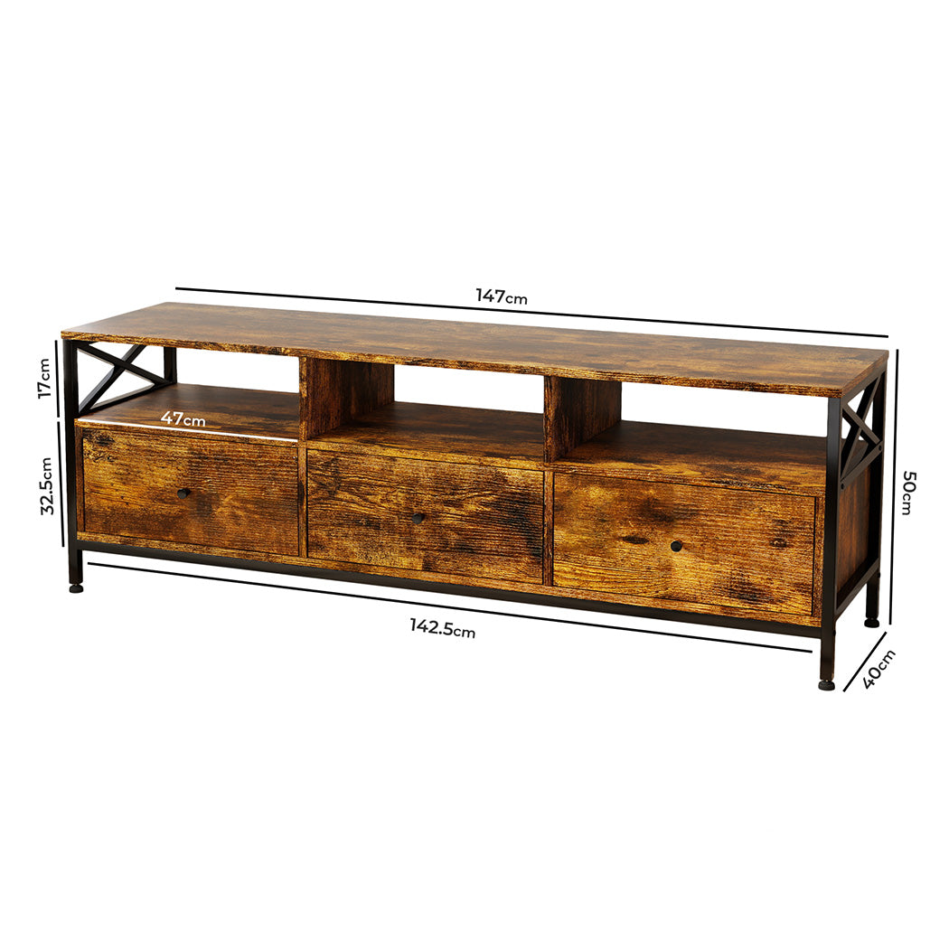Levede TV Stand Cabinet Entertainment TV Unit 147cm