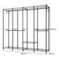 Levede Heavy Duty Clothes Rack Organizer 500kg Carbon Steel Bedroom Black