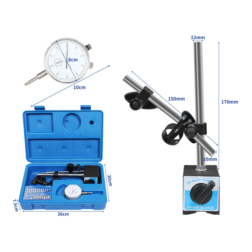 Traderight Dial Indicator Gauge Magnetic