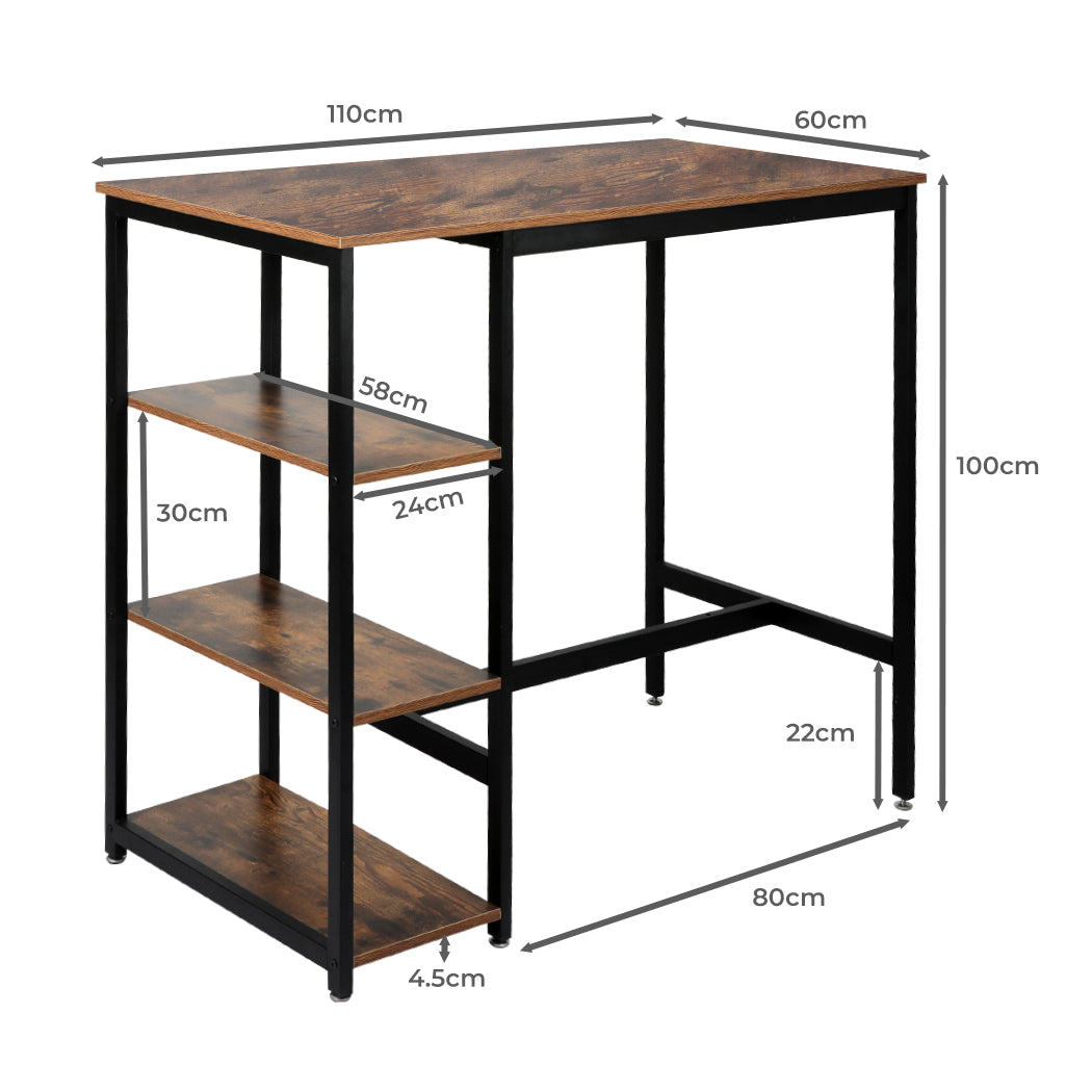Levede High Bar Table Pub Industrial
