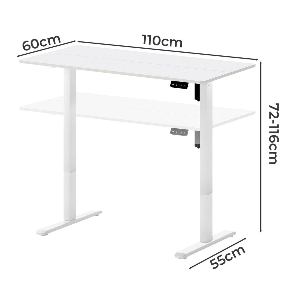 Levede Electric Standing Desk Height Adjustable 110cm